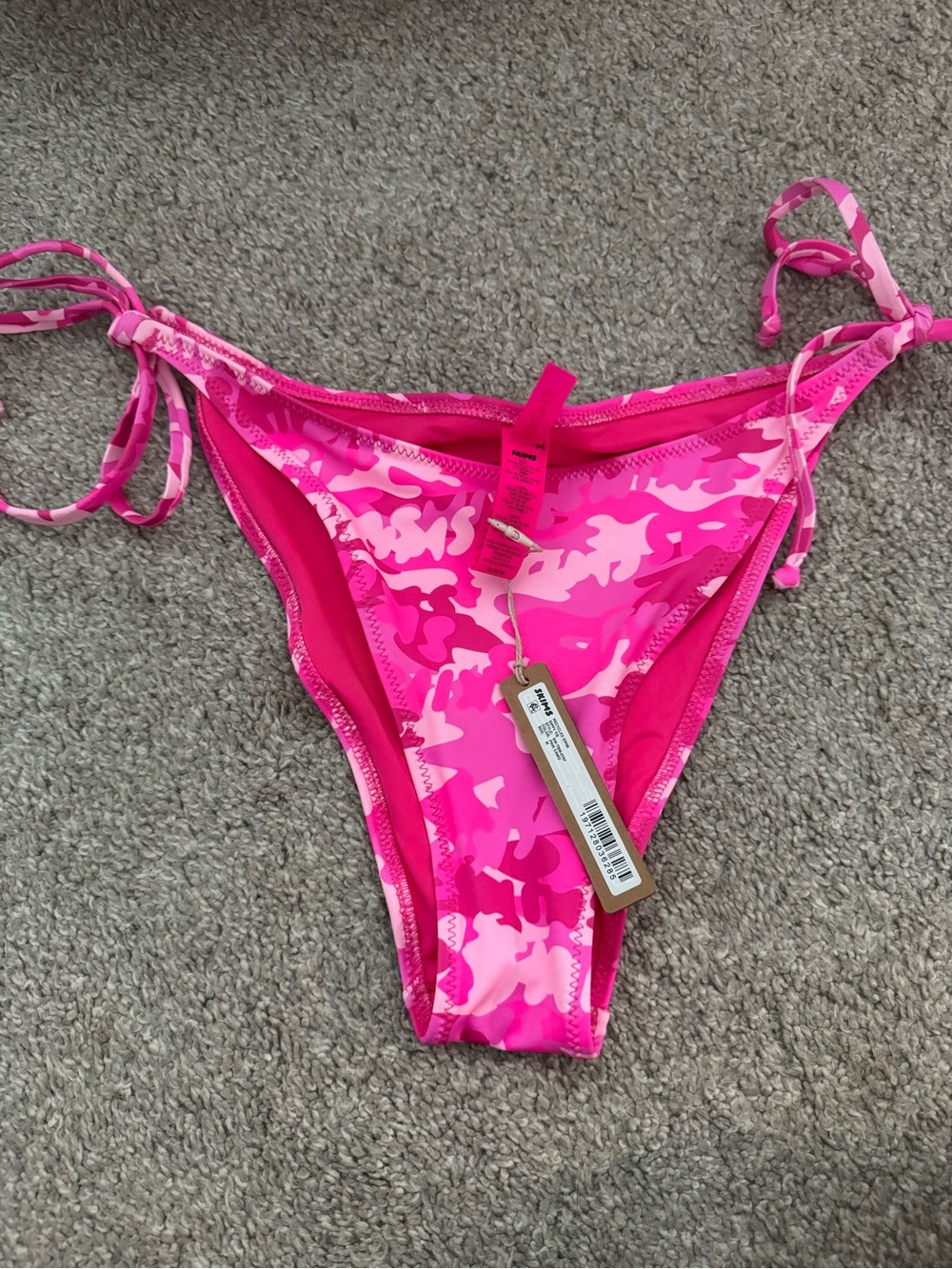SKIMS recycled swim dippy tie Bikini Camo Bikini Bottom